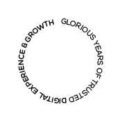 Decorative rotating circle